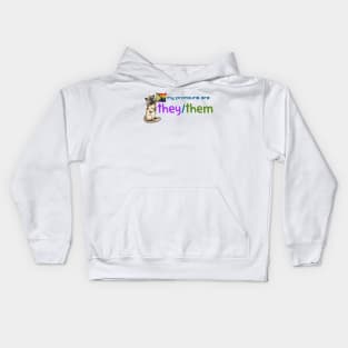 My Pronouns with Chocolate (They/Them) Kids Hoodie